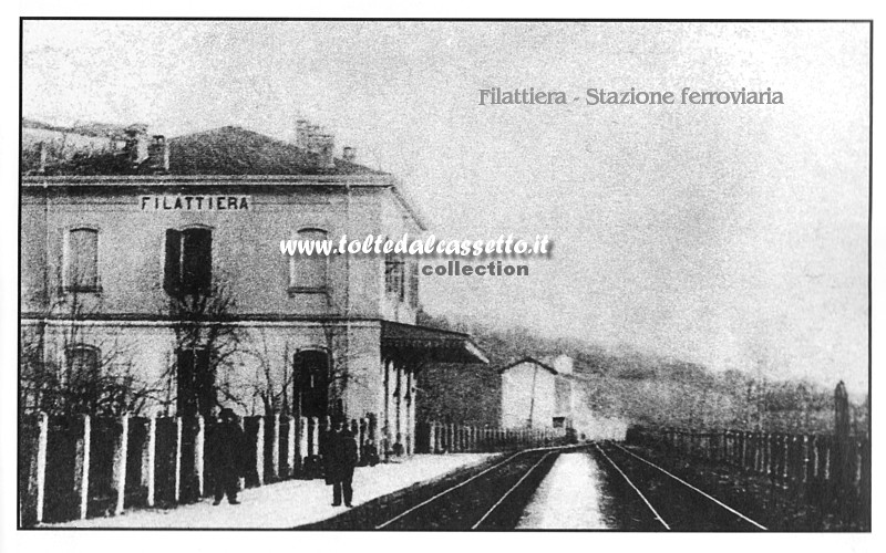 FERROVIA PONTREMOLESE - La stazione di Filattiera ai primi del Novecento