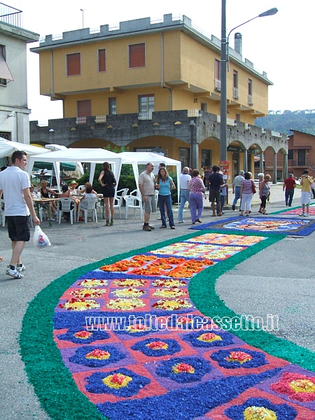 BRUGNATO (Infiorata del Corpus Domini 2010) - La mescolanza di colori del tappeto floreale