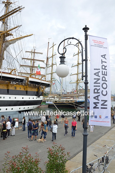 LA SPEZIA (Festa della Marineria 2013) - Logo della manifestazione "Marinai in Coperta" al Molo Italia