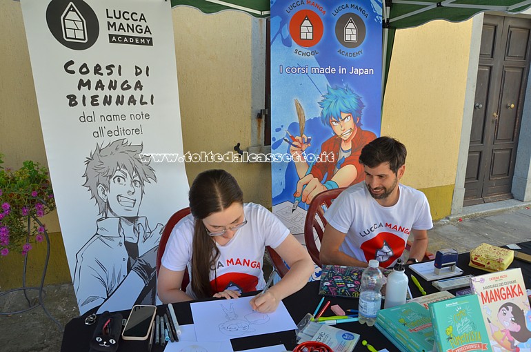 NUVOLE A MONTEREGGIO (Edizione 2023) - Caterina Rocchi nello stand di Lucca Manga Academy