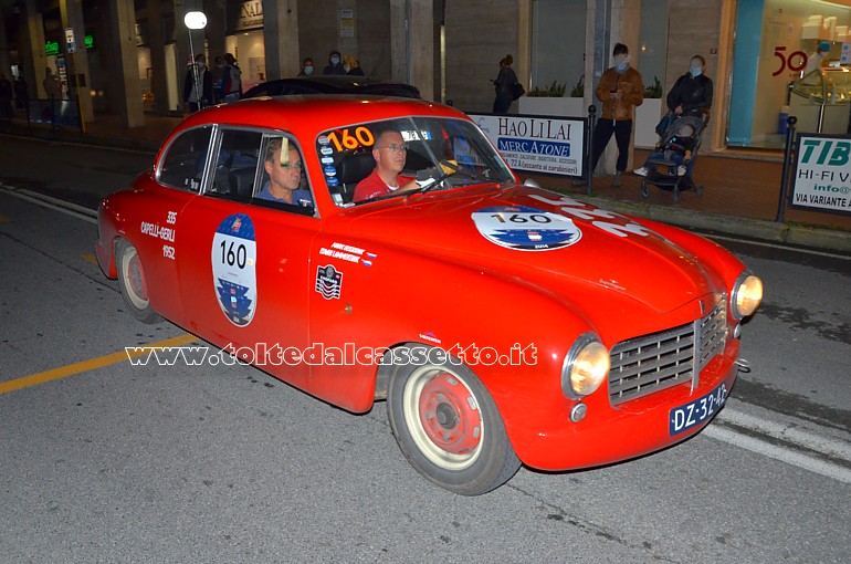 MILLE MIGLIA 2020 - Abarth Fiat 1400 Coup Touring anno 1950 (Equipaggio: Marcus Geessink e Edwin Lammertink - Numero di gara: 160)