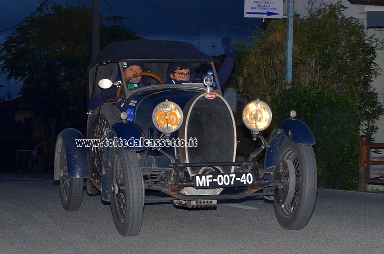MILLE MIGLIA 2020 - Bugatti T40 anno 1929 (Equipaggio: Davide Marco Bizzi e Nicol Antonio Bizzi - Numero di gara: 50)