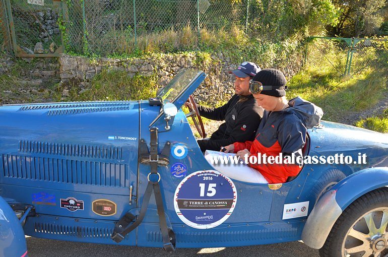 GRAN PREMIO TERRE DI CANOSSA 2016 - La Bugatti T40 di Tonconogy e Ruffini (numero di gara 15)
