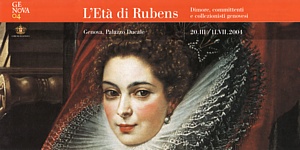 GENOVA 2004 - Il ritratto di Brigida Spinola Doria utilizzato per la promozione della mostra "L'Et di Rubens" tenutasi a Palazzo Ducale dal 20 marzo all'11 luglio