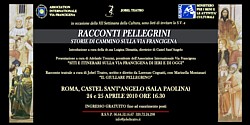 Programma della manifestazione "Racconti Pellegrini" in Castel Sant'Angelo - Roma