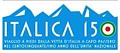 Logo Italica 150, viaggio a piedi dalla Vetta d'Italia a Capo Passero, nel 150 anno dell'unit nazionale