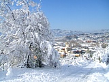 S.STEFANO DI MAGRA - Paesaggio invernale da Via Brigate Alpine