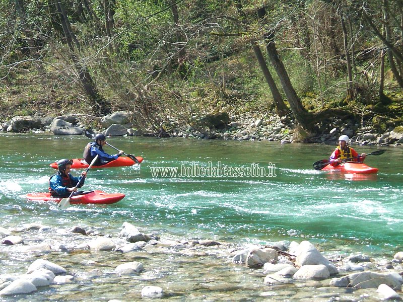 FIUME VARA - Kayak in verdi e tranquille acque
