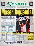 STADIO/CORRIERE DELLO SPORT dell' 11 giugno 1984 - Moser nella leggenda del ciclismo dopo aver vinto il 67 Giro d'Italia