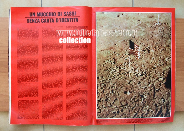 L'EUROPEO del 7 agosto 1969 - Speciale di Oriana Fallaci: "Di cosa  fatta la Luna - Un mucchio di sassi senza carta d'identit"