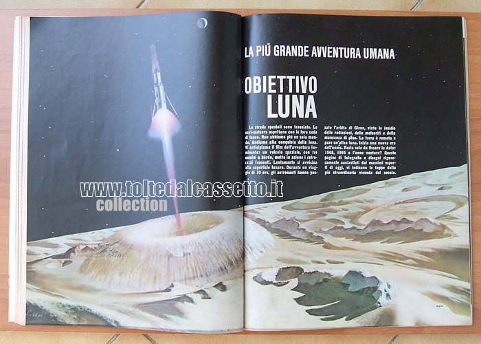 PANORAMA del settembre 1962 - Articolo "Obiettivo Luna - La pi grande avventura umana". Le strade spaziali sono ormai tracciate...