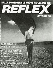 REFLEX dell'ottobre 1980 - Speciale su come si usano le reflex automatiche. In copertina una foto di Alberta Tiburzi