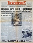 TUTTOSPORT del 3 settembre 1951 - A Varese lo svizzero Ferdy Kubler vince il Campionato del Mondo di ciclismo su strada - 2 Magni - 3 Bevilacqua