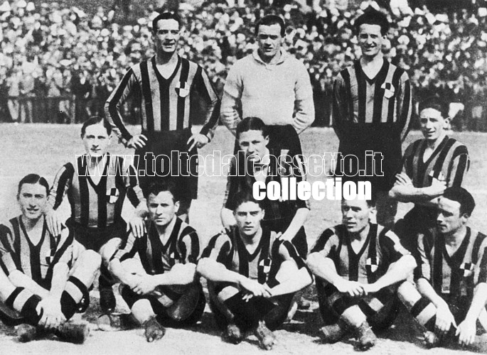 La formazione dell'Ambrosiana Inter che ha vinto il campionato 1929-1930 (3 scudetto)