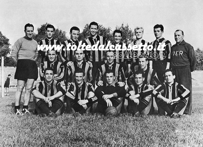 La formazione dell'Inter che ha vinto il campionato 1952-1953 (6 scudetto)