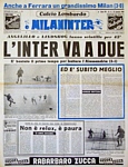MILANINTER (Calcio Lombardo) del 25 gennaio 1960 - Inter e Milan vincono le sfide con Alessandria e Spal nel turno di campionato che vedr la vittoria finale della Juventus